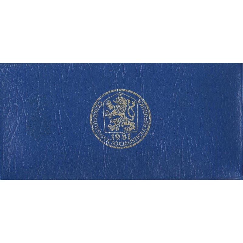 Sada oběžných mincí ČSSR 1981 /modrý PVC obal/