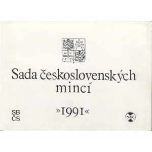 Sada oběžných československých mincí 1991 /10 Kčs - M.R.Štefánik/