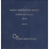 Sada oběžných mincí České republiky 2012 - Proof /semišový obal/