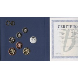 Sada oběžných mincí České republiky 2012 - Proof /semišový obal/