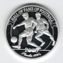 Stříbrná mince Hall of Fame of Football - Slovakia 1970 's, Proof 