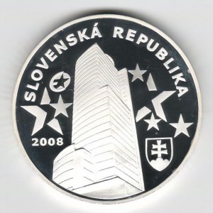 Stříbrná pamětní mince Rozloučení se slovenskou korunou, Proof 