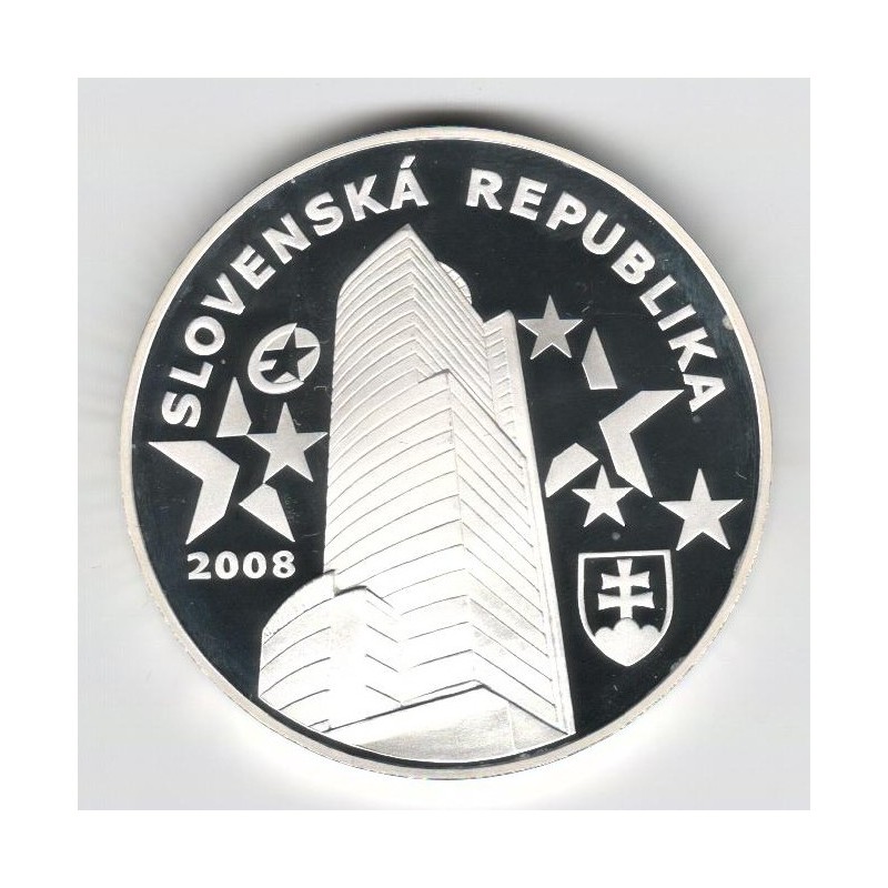 Stříbrná pamětní mince Rozloučení se slovenskou korunou, Proof 