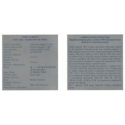 Stříbrná pamětní mince Rozloučení se slovenskou korunou 2008, Proof 