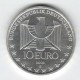 Stříbrná pamětní mince 100 let podzemní dráhy v Německu 2002, b.k.
