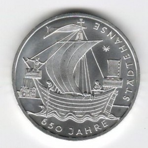 Stříbrná pamětní mince Hanzovní města 2006, b.k.