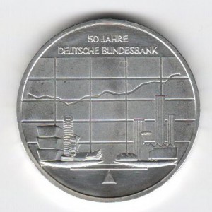 Stříbrná pamětní mince Německá spolková banka 2007, b.k.