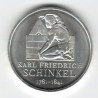 Stříbrná pamětní mince Karl Friedrich Schinkel 2006, b.k.