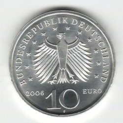 Stříbrná pamětní mince Karl Friedrich Schinkel 2006, b.k.