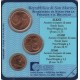 Sada oběžných mincí San Marino 2004 (1, 2, 5 Cent)
