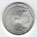 Stříbrná pamětní mince Gottfried Semper 2003, b.k.