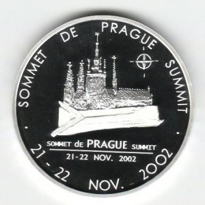 2002 - Stříbrná medaile Summit NATO v Praze