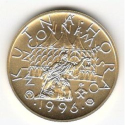 1996 - Zlatá medaile s motivem české měny "5 Kč", Au 1/4 Oz