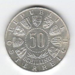 Stříbrná pamětní mince IX. zimní olympijské hry Innsbruck 1964, b.k.