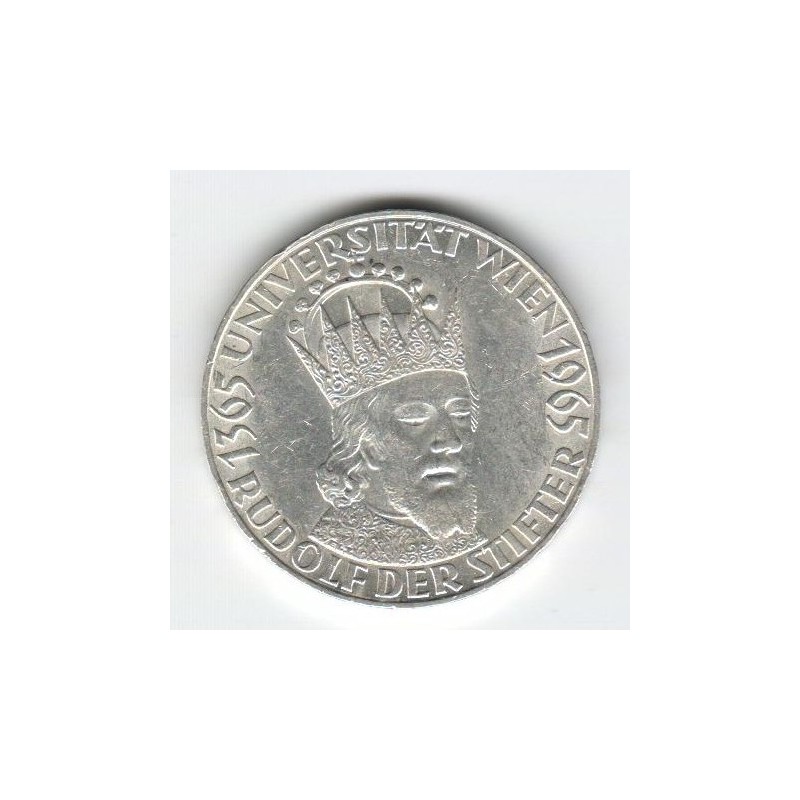 Stříbrná pamětní mince Rudolf IV. Habsburský a Vídeňská univerzita 1965, b.k.