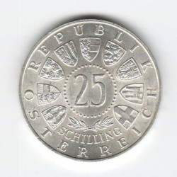 Stříbrná pamětní mince Wolfgang Amadeus Mozart 1956, b.k.