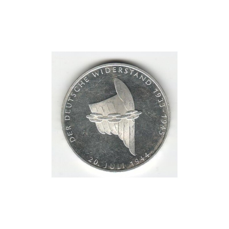 Stříbrná pamětní mince Německý odpor 1994, b.k.