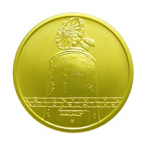 Zlatá mince Kulturní památka větrný mlýn v Ruprechtově - b.k. 