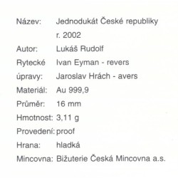 2002 - Sada dukátů České republiky