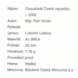 2002 - Sada dukátů České republiky