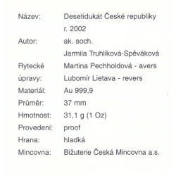 2002 - Sada dukátů České republiky