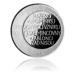2013 - Stříbrná medaile 20. výročí České mincovny