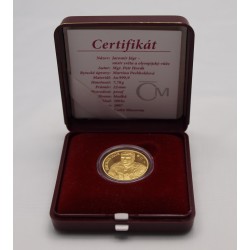 2007 - Zlatá medaile Jaromír Jágr, Au 1/4 Oz