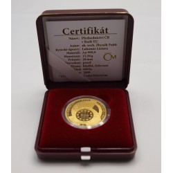 Zlatá medaile Předsednictví ČR v Radě EU, Au 1/2 Oz