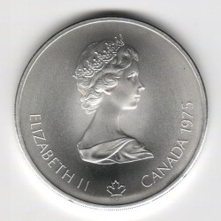 Stříbrná pamětní mince LOH Montreal 1976 - Kanoistika, b.k. - rok 1975
