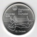 Stříbrná pamětní mince LOH Montreal 1976 - Jachting, b.k. - rok 1975