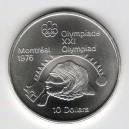Stříbrná pamětní mince LOH Montreal 1976 - Vrh koulí, b.k. - rok 1975
