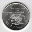 Stříbrná pamětní mince LOH Montreal 1976 - Vrh koulí, b.k. - rok 1975