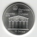 Stříbrná pamětní mince LOH Montreal 1976 - Pantheon, b.k. - rok 1974