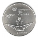 Stříbrná pamětní mince LOH Montreal 1976 - Veslování, b.k. - rok 1974