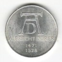 Stříbrná pamětní mince Albrecht Dürer 1971, b.k.