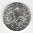 Stříbrná pamětní mince LOH Mnichov-Olympijský stadion, b.k., rok 1972