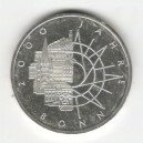 Stříbrná pamětní mince Bonn, b.k., rok 1989