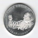 Stříbrná pamětní mince Käthe Kollwitz, b.k., rok 1992