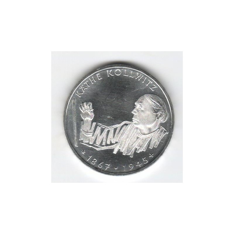 Stříbrná pamětní mince Käthe Kollwitz, b.k., rok 1992