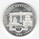 Stříbrná pamětní mince Postupim, b.k., rok 1993