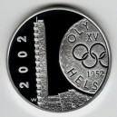 Stříbrná pamětní mince 50 let od LOH v Helsinkách, Proof, rok 2002