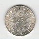 Stříbrná pamětní mince Franz Grillparzer 1964, b.k.