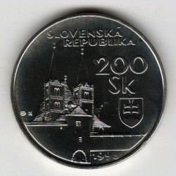 Stříbrná pamětní mince Spišský hrad 1998, b.k.