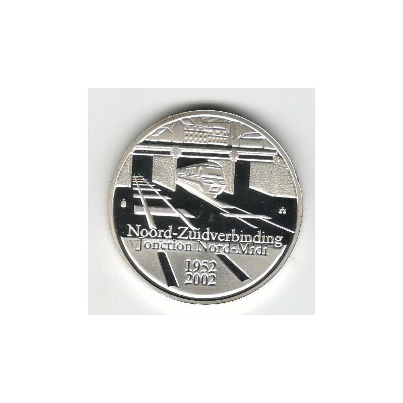 Stříbrná pamětní mince 100 let Severní dráhy, Proof, rok 2002