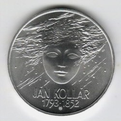 Stříbrná pamětní mince Ján Kollár 1993, b.k.