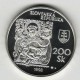 Stříbrná pamětní mince Slovenská národní galerie 1998, b.k.