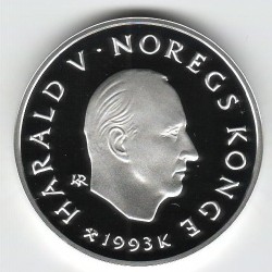 Stříbrná pamětní mince ZOH Lillehammer-Krasobruslení, Proof, rok 1993