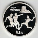Stříbrná pamětní mince MS ve fotbale 1994 - Tři hráči, Proof, rok 1993
