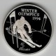 Stříbrná pamětní mince ZOH Lillehammer-Lyžování, Proof, rok 1994