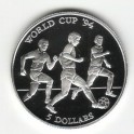 Stříbrná pamětní mince MS ve fotbale 1994 - Fotbalisté, Proof, rok 1991